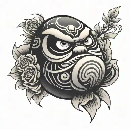 DARUMA HAND TATTOO tattoo design idea