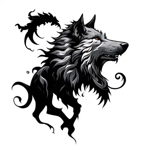 Woad, Briton, Celtic, Swirl, Flow, Etched, Triskelion, Wolf, Boar, Carnyx tattoo design idea