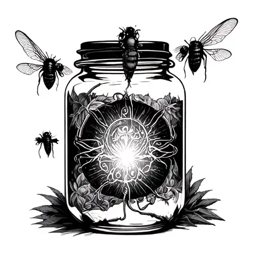 Alice In Chains jar of flies albulm tattoo design idea