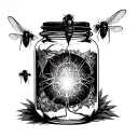 Alice In Chains jar of flies albulm tattoo design idea