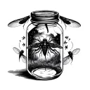 Alice In Chains jar of flies albulm tattoo design idea