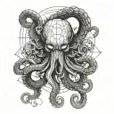 brain kraken multitasking problems trying to find tattoo design idea