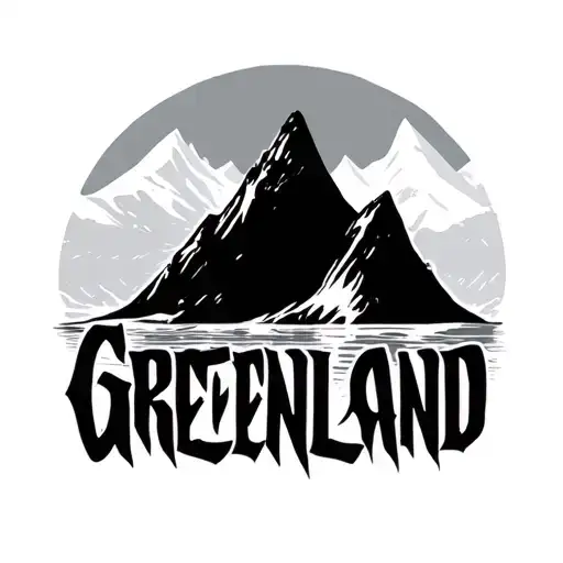Greenland Name Design: Write tattoo design idea