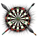 Darts tattoo design idea