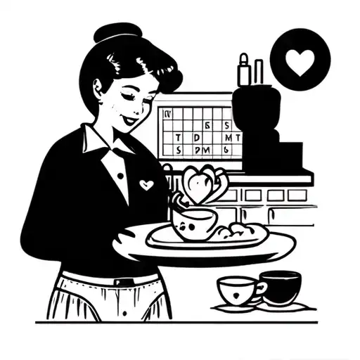 Food, Knickers, cuppa tea, crosswords, bath, janitor, shopping mall, chilly, love Nan  tattoo design idea