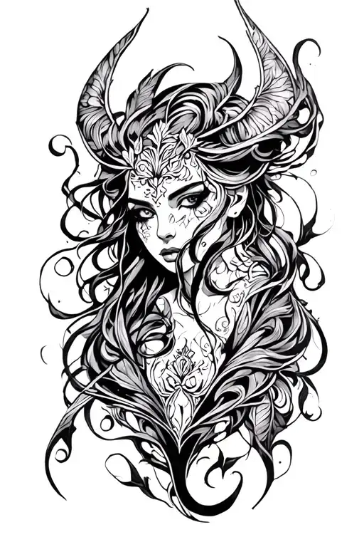 diablo 4 lilith tattoo design idea