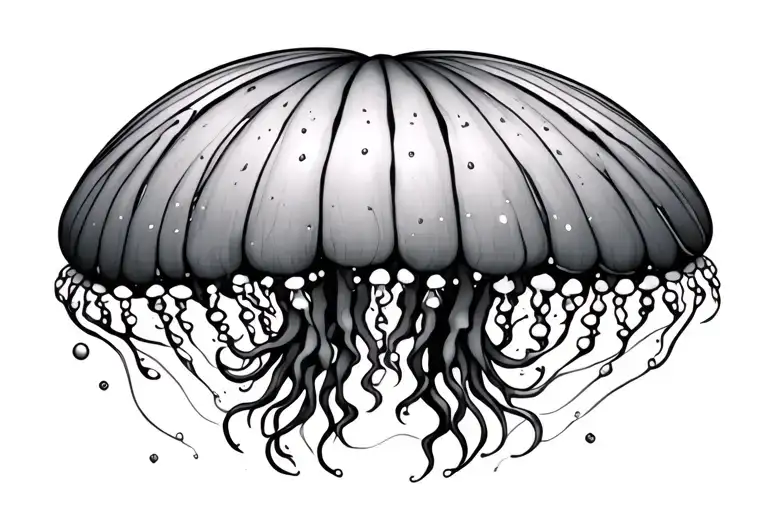 jellyfish tattoo design idea