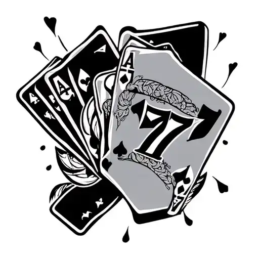 777 Casino tattoo design idea