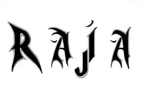 "Raja" tattoo design idea