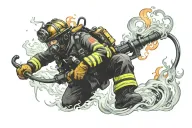 Firefighter tattoo design idea