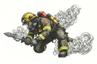 Firefighter tattoo design idea