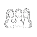 three sisters  tattoo design idea