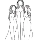 three sisters  tattoo design idea