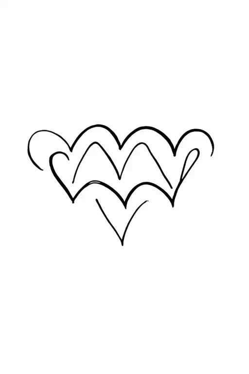 "The 3 muskety" 3 hearts tattoo design idea