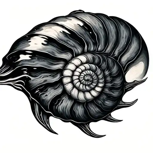 Nautilus tattoo design idea