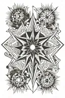 My family members (4) are my polar star. Moreover I need to change and overcome obstacles. Plus, emotions matter tattoo design idea