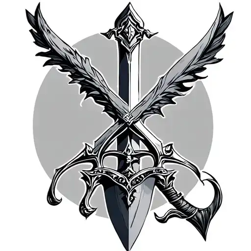 Excalibur Sword tattoo design idea