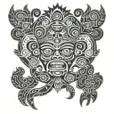 mictlan full body tattoo design idea
