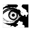 Itachi bleeding eye tattoo design idea