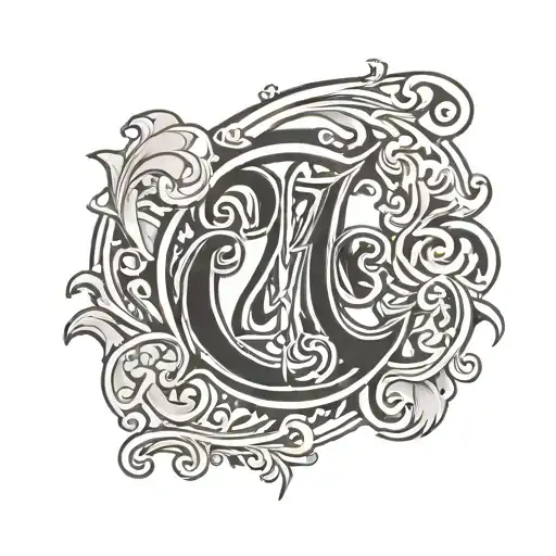 the greek letters phi delta theta and the number 2195 tattoo design idea