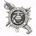 US Marine Veteran, Fishing, hunting, suicide awareness, memorial dates 11/27/1982-10/26/24 tattoo design idea