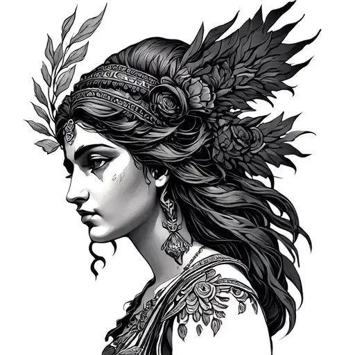 Hera Goddess tattoo design idea