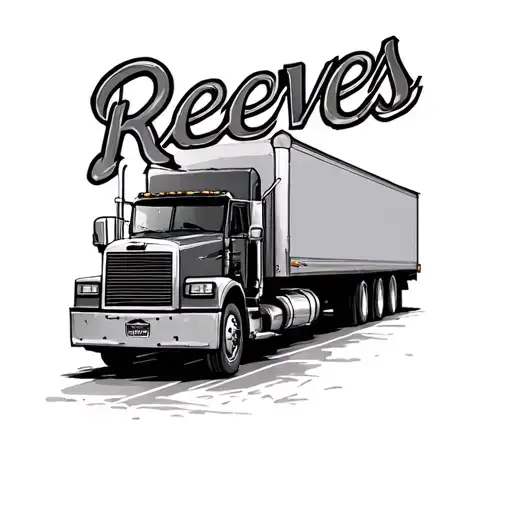 "Reeves" truck driver tattoo design idea
