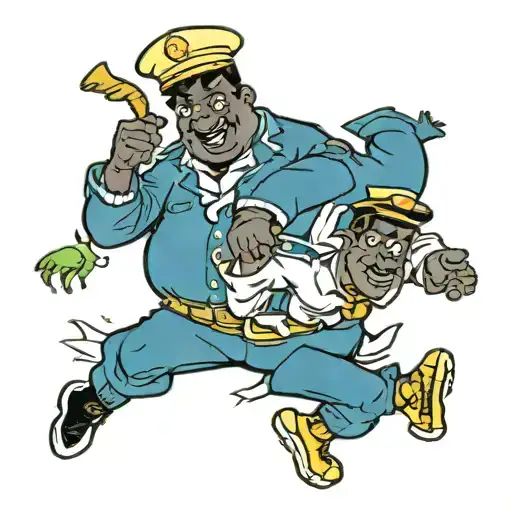 fat albert and the gang tattoo design idea
