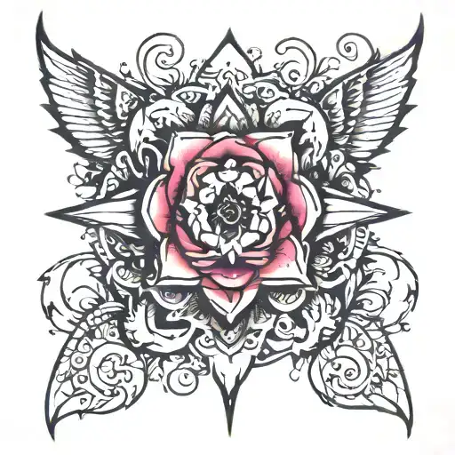 i want it to say 'Tatipata' and i want it in a cursive font but i want to be able to read it clearly I like subtle spike tattoo design idea