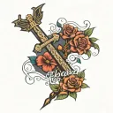 bible verse tattoo design idea