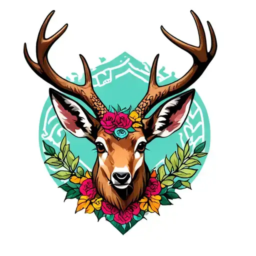 jackalope tattoo design idea
