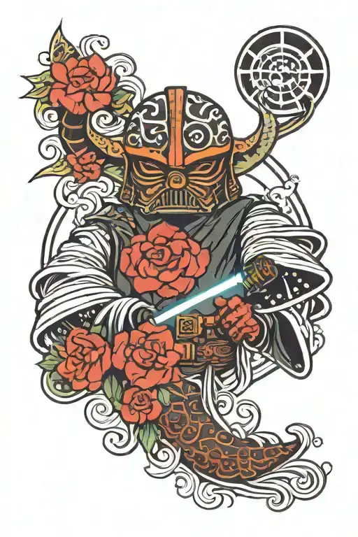 star wars, villain, tattoo design idea