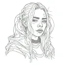 Billie Eilish tattoo design idea