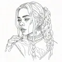 Billie Eilish tattoo design idea