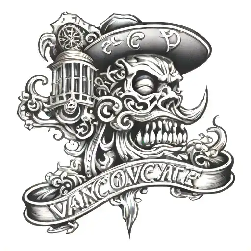 Vancouver gang tattoo design featuring tattoo design idea