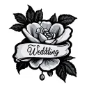 Wedding Date tattoo design idea