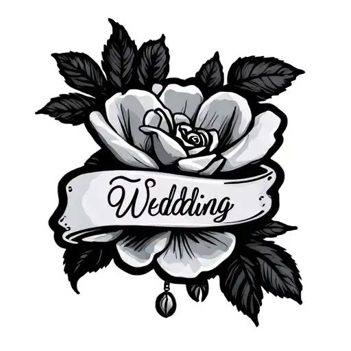 Wedding Date tattoo design idea