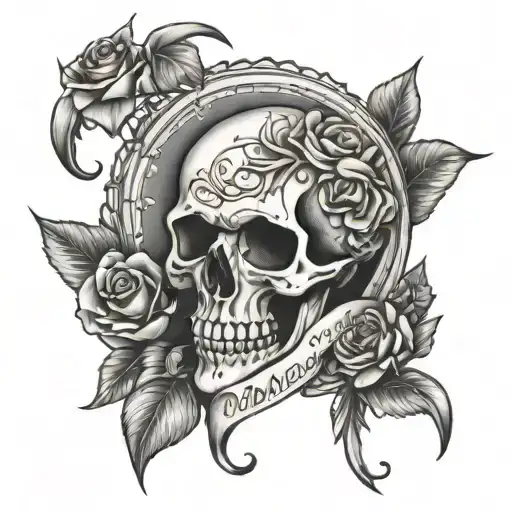 MEMENTO MORI MEMENTO LIVE tattoo design idea