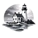 Lighthouse tattoo design idea