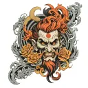 hades Greek god tattoo design idea