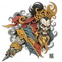 hades Greek god tattoo design idea