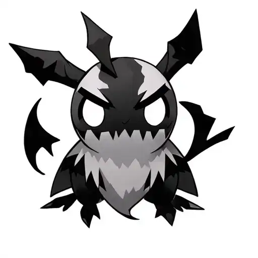 Mimikyu tribal tattoo design idea