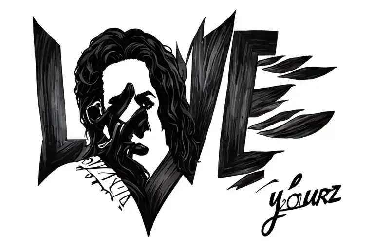 love yourz j cole tattoo design idea