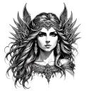 Goddess Freya tattoo design idea