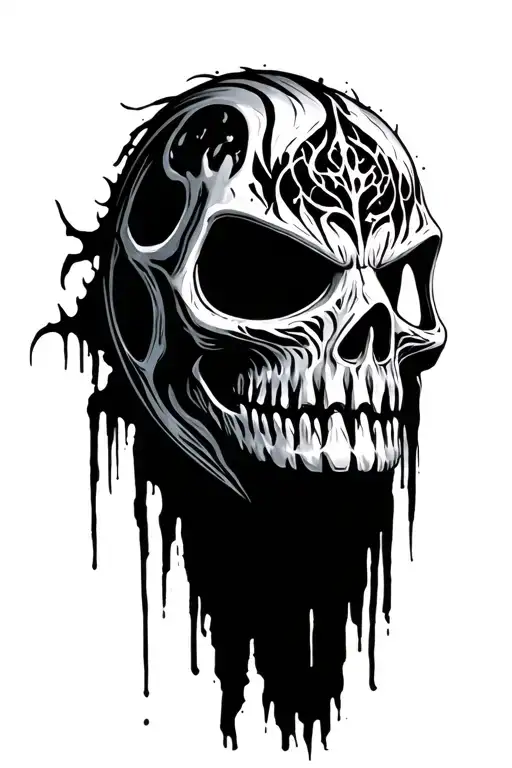 stalker mask right side tattoo design idea