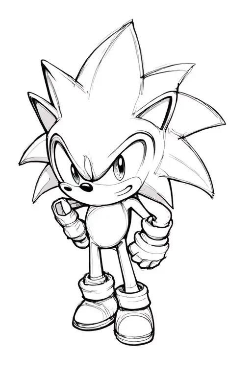 sonic tattoo design idea