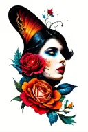 lust tattoo design idea