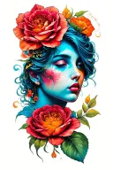 lust tattoo design idea