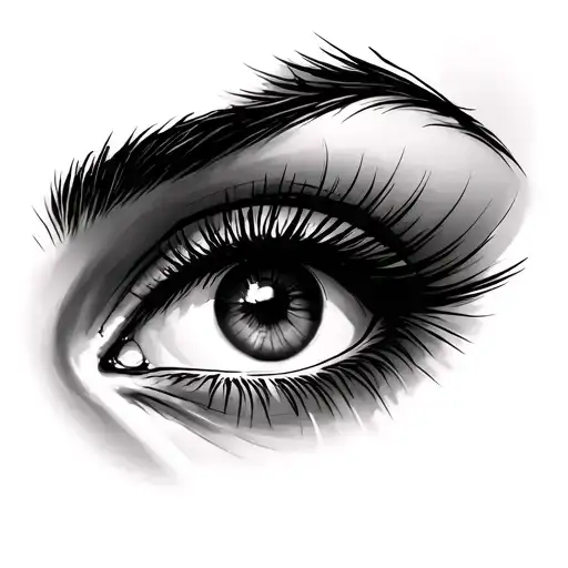 Above Eyebrow tattoo design idea