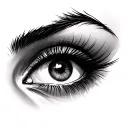 Above Eyebrow tattoo design idea